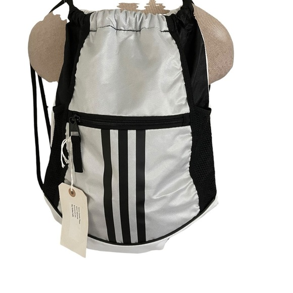 NWT Adidas Alliance 2 Sackpack White - Picture 3 of 6